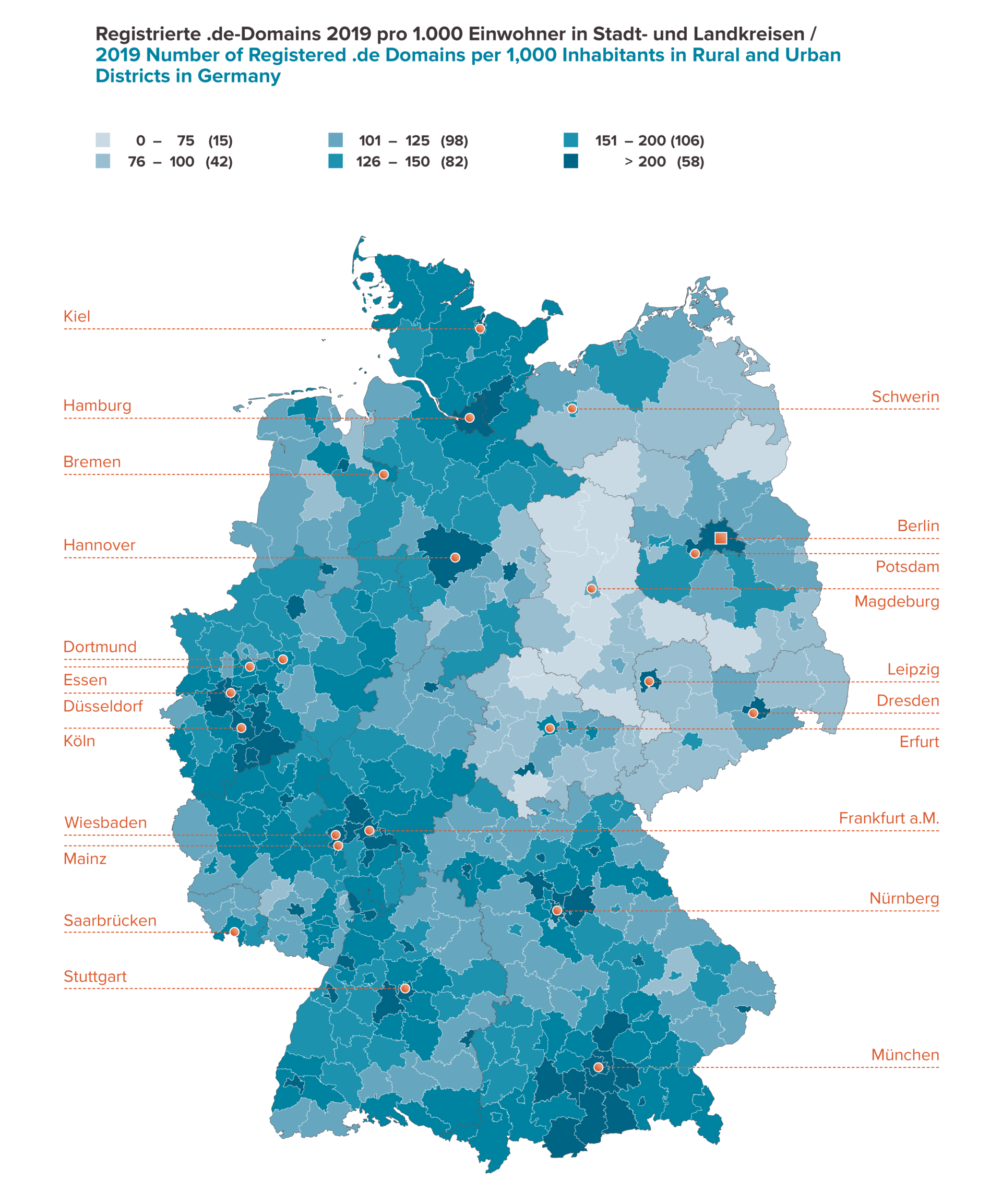 Domainlandkarte 2019 per 1.000 EW