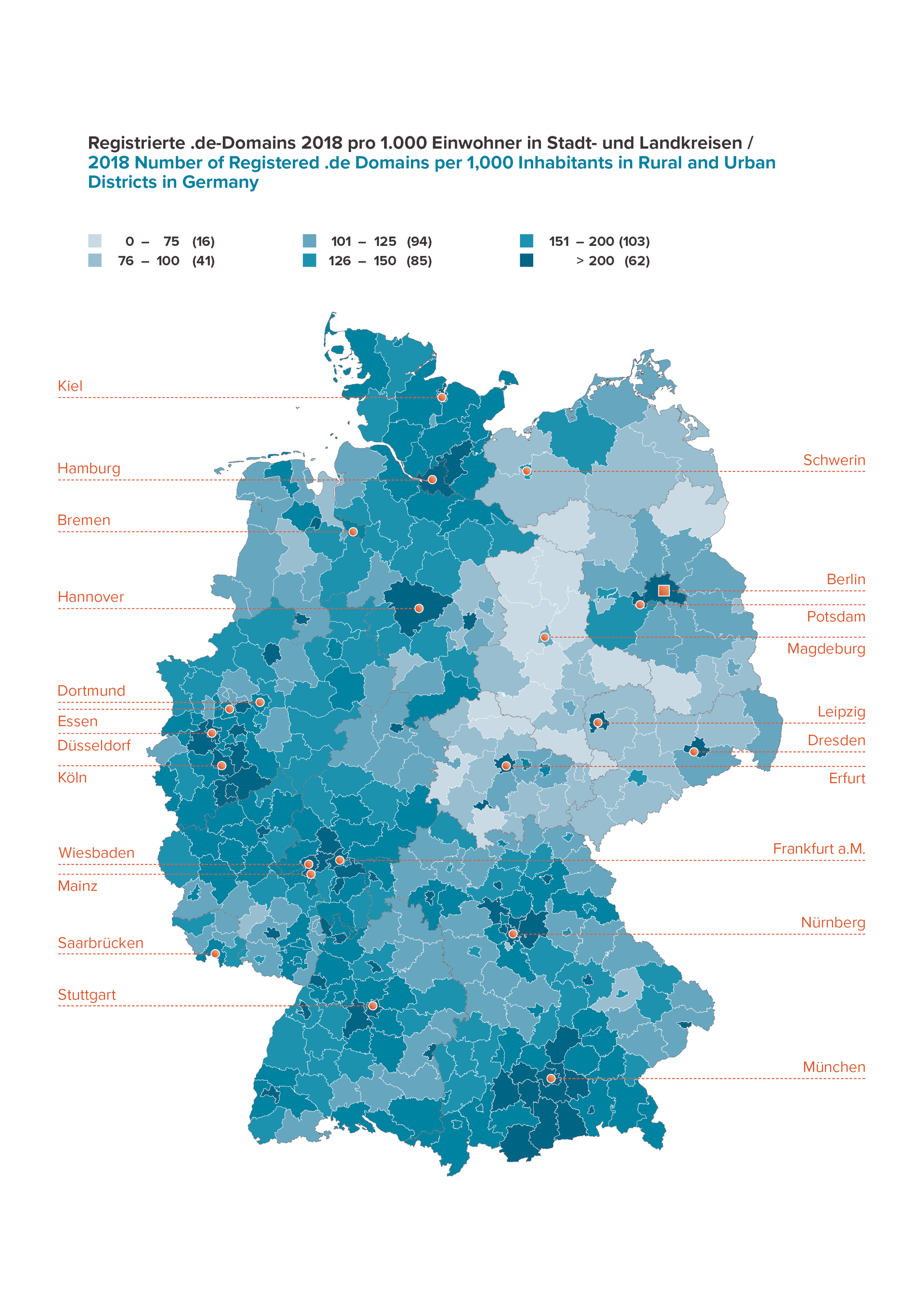 Domainlandkarte 2018 per 1.000 EW